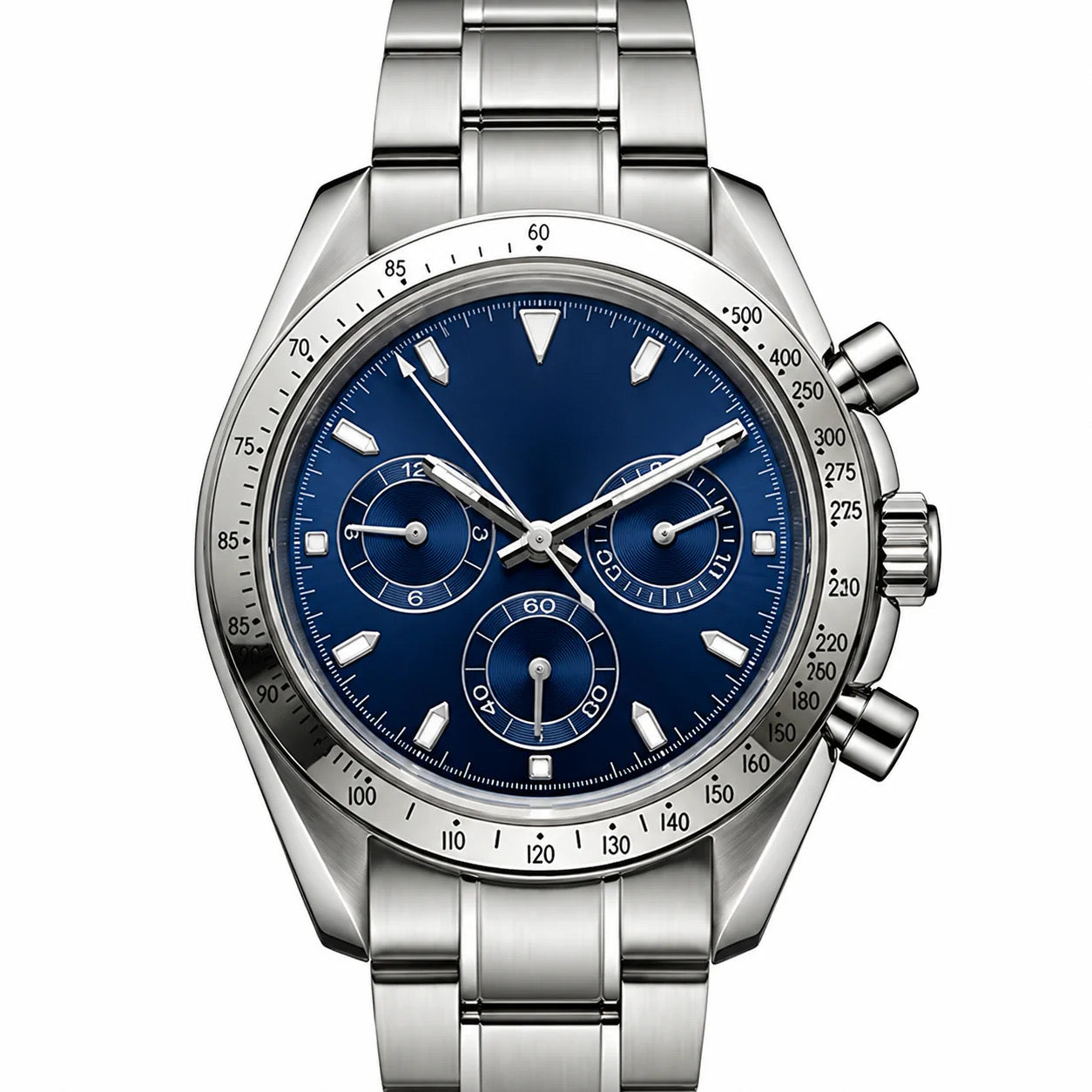 Silver Deep Blue Dial