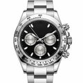 Chrono Silver Black Dial