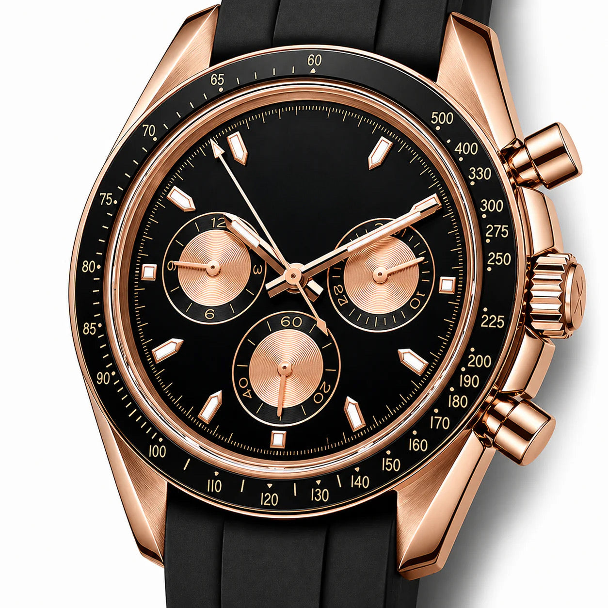 Chrono Rosé Gold Black Dial