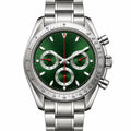 Chrono Silver Green Dial