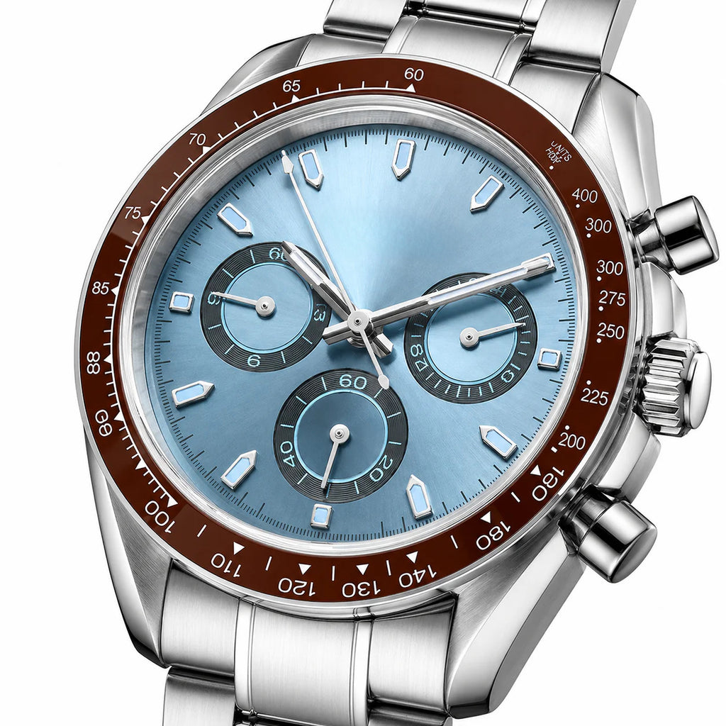 Chrono Silver Blue Dial