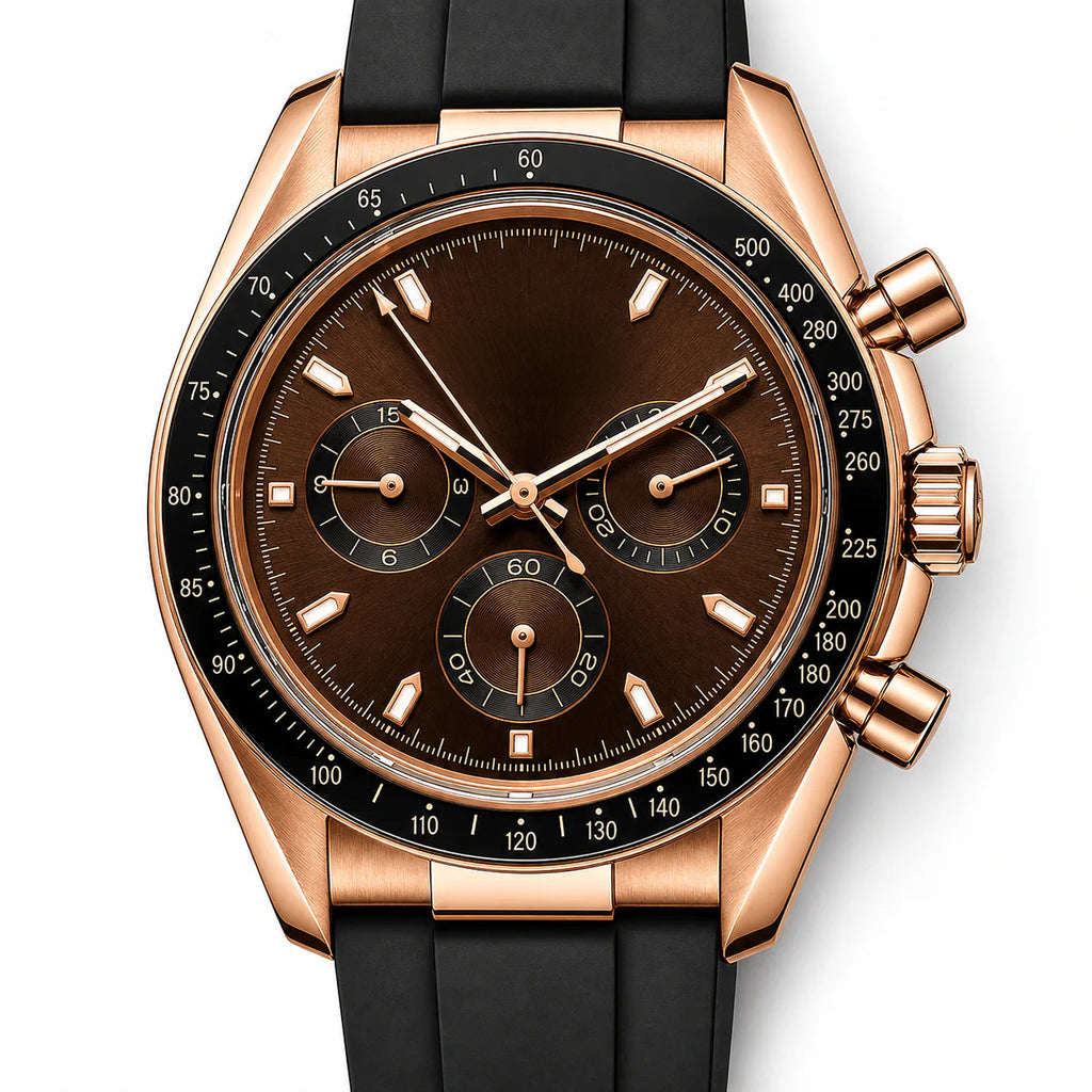 Chrono Rosé Gold Brown Dial