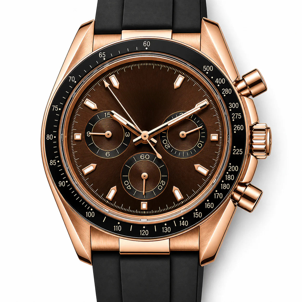 Chrono Rosé Gold Brown Dial