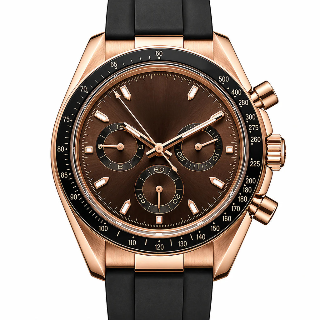 Chrono Rosé Gold Brown Dial