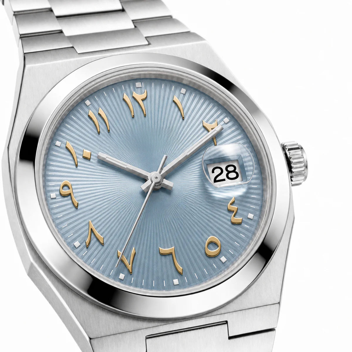 Linea Ice Blue Arabic Dial