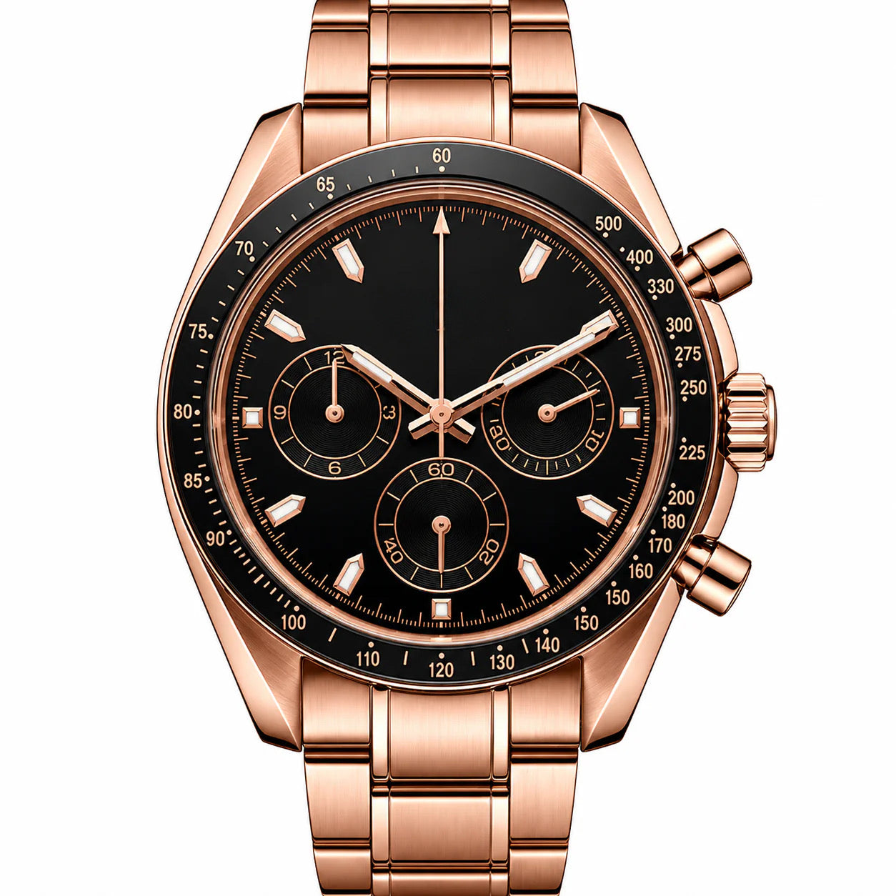 Chrono Rosé Gold Black Dial