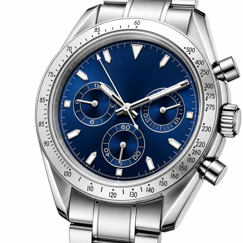 Silver Deep Blue Dial