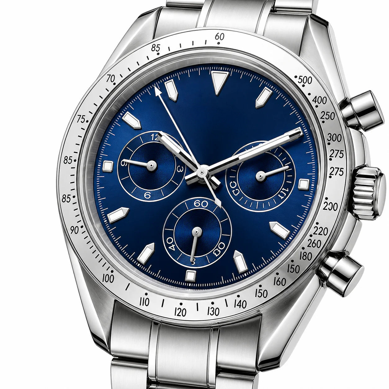 Silver Deep Blue Dial