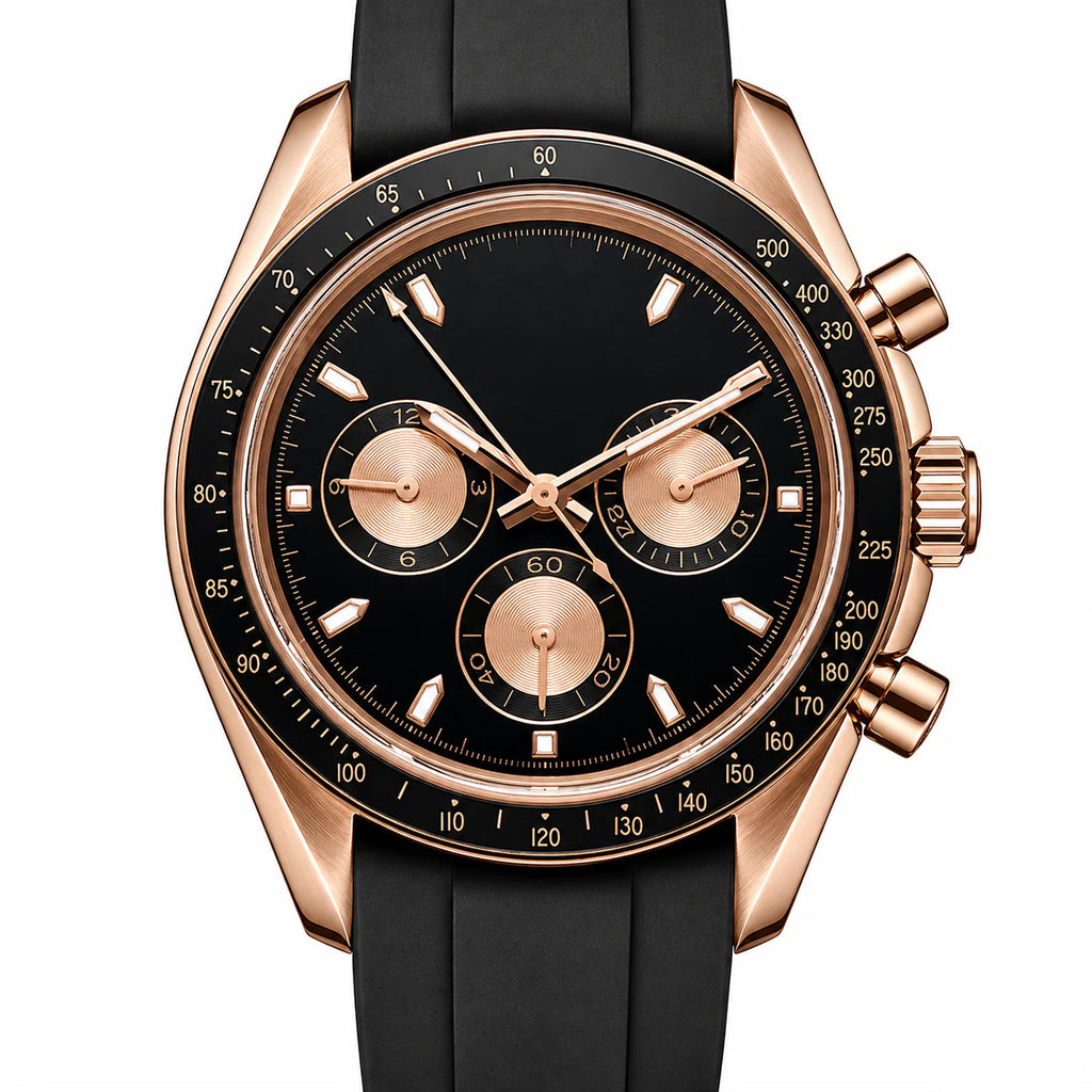 Chrono Rosé Gold Black Dial