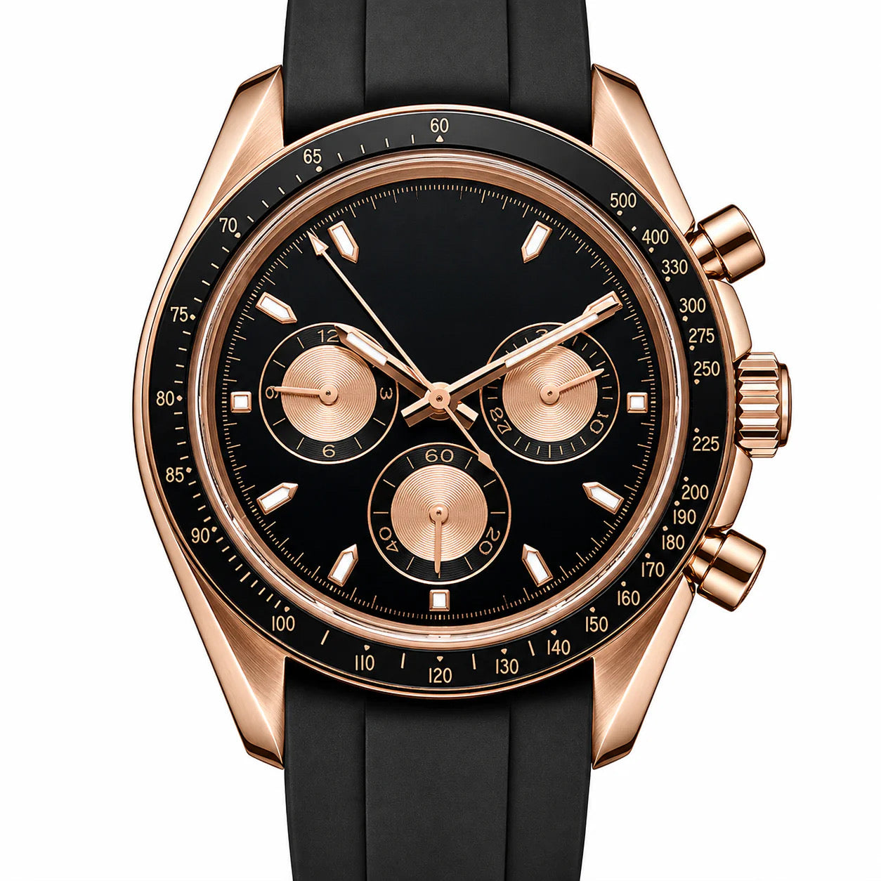 Chrono Rosé Gold Black Dial