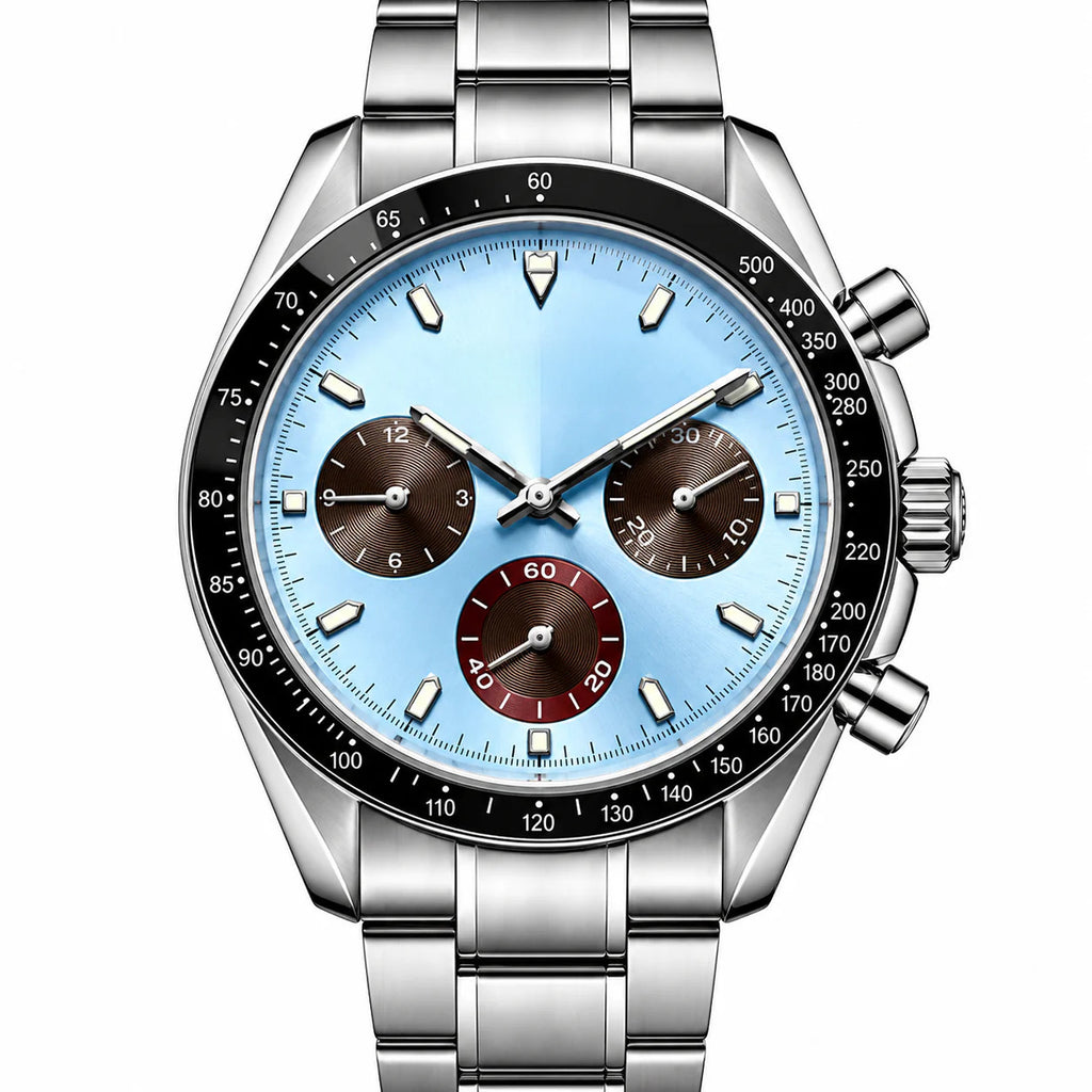 Chrono Silver Blue Dial