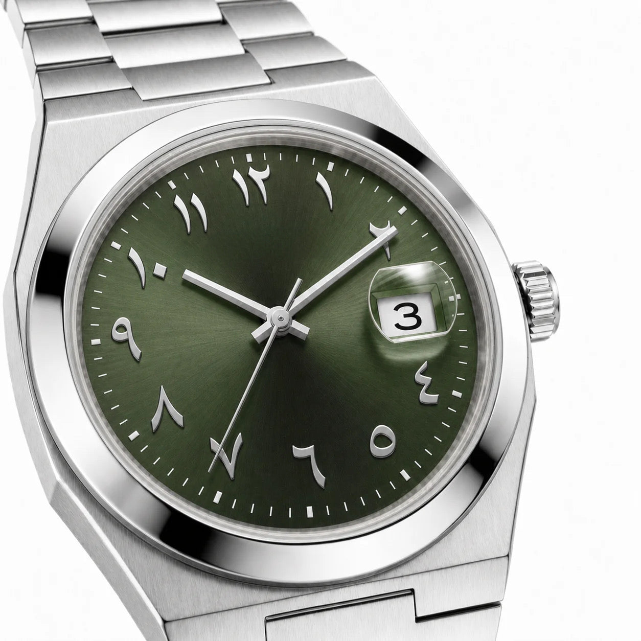 Linea Green Arabic Dial